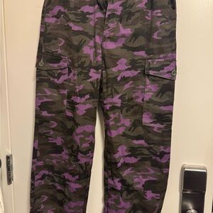 Purple Camo Cargo Pants